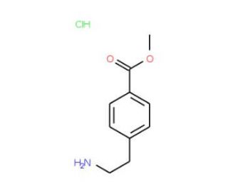 methyl 4-(2-aminoethyl)benzoate hydrochloride (CAS 56161-89-8) - chemical structure image