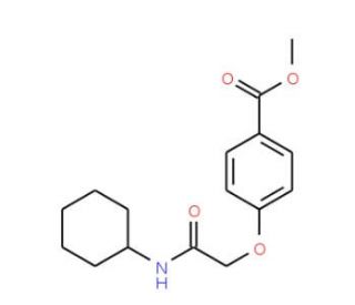 Methyl 4-[2-(cyclohexylamino)-2-oxoethoxy]benzoate - chemical structure image
