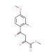 methyl 4-(2-fluoro-4-methoxyphenyl)-2,4-dioxobutanoate - chemical structure image