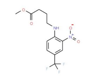 Methyl 4-{[2-Nitro-4-(trifluoromethyl)phenyl]amino}butanoate (CAS 339101-25-6) - chemical structure image