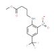 Methyl 4-{[2-Nitro-4-(trifluoromethyl)phenyl]amino}butanoate (CAS 339101-25-6) - chemical structure image