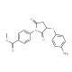 Methyl 4-{3-[(4-aminophenyl)thio]-2,5-dioxopyrrolidin-1-yl}benzoate - chemical structure image