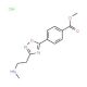 Methyl 4-{3-[2-(methylamino)ethyl]-1,2,4-oxadiazol-5-yl}benzoate hydrochloride - chemical structure image