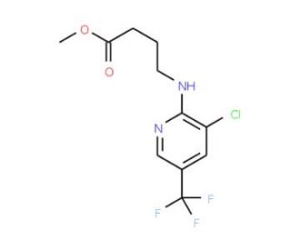 Methyl 4-{[3-chloro-5-(trifluoromethyl)-2-pyridinyl]amino}butanoate (CAS 332361-10-1) - chemical structure image