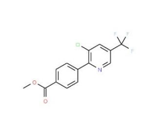 Methyl 4-[3-chloro-5-(trifluoromethyl)-2-pyridinyl]benzenecarboxylate - chemical structure image
