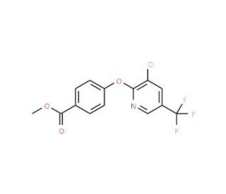 Methyl 4-{[3-chloro-5-(trifluoromethyl)-2-pyridinyl]oxy}benzenecarboxylate (CAS 7382-40-3) - chemical structure image