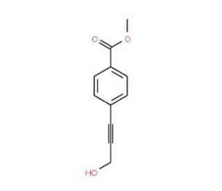 Methyl 4-(3-hydroxyprop-1-ynyl)benzoate (CAS 61266-36-2) - chemical structure image