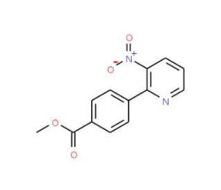 Methyl 4-(3-nitro-2-pyridinyl)benzenecarboxylate - chemical structure image