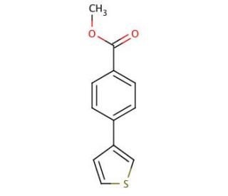 Methyl 4-(3-thienyl)benzoate (CAS 20608-91-7) - chemical structure image