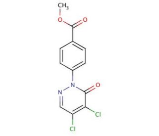 methyl 4-(4,5-dichloro-6-oxopyridazin-1(6H)-yl)benzoate - chemical structure image