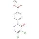 methyl 4-(4,5-dichloro-6-oxopyridazin-1(6H)-yl)benzoate - chemical structure image