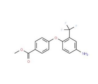 Methyl 4-[4-amino-2-(trifluoromethyl)phenoxy]-benzoate - chemical structure image