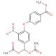 Methyl 4-{4-[bis(acetyloxy)methyl]-2-nitrophenoxy}benzenecarboxylate - chemical structure image