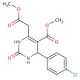 Methyl 4-(4-chlorophenyl)-6-(2-methoxy-2-oxoethyl)-2-oxo-1,2,3,4-tetrahydro-5-pyrimidinecarboxylate 的分子结构 Methyl 4-(4-chlorophenyl)-6-(2-methoxy-2-oxoethyl)-2-oxo-1,2,3,4-tetrahydro-5-pyrimidinecarboxylate - chemical structure imag