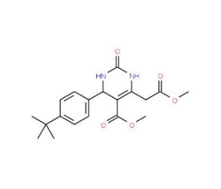 Methyl 4-[4-(tert-butyl)phenyl]-6-(2-methoxy-2-oxoethyl)-2-oxo-1,2,3,4-tetrahydro-5-pyrimidinecarbox - chemical structure ima