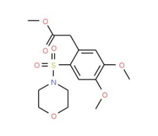 Methyl [4,5-Dimethoxy-2-(morpholine-4-sulfonyl)-phenyl]-acetate - chemical structure image