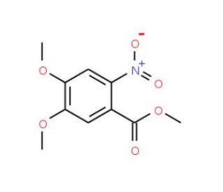Methyl 4,5-dimethoxy-2-nitrobenzoate (CAS 26791-93-5) - chemical structure image