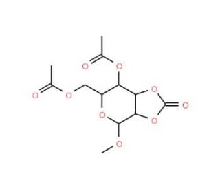 Methyl 4,6-Di-O-acetyl-&beta;-D-mannopyranoside 2,3-carbonate - chemical structure image