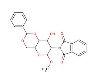 Methyl 4,6-O-Benzylidene-2-deoxy-2-N-phthalimido-β-D-glucopyranoside (CAS 97276-95-4) - chemical structure image