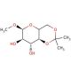 Methyl 4,6-O-Isopropylidene-α-D-mannopyranoside (CAS 63167-67-9) - chemical structure image