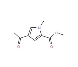 Methyl 4-acetyl-1-methyl-1H-pyrrole-2-carboxylate - chemical structure image