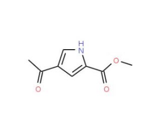 Methyl 4-acetyl-1H-pyrrole-2-carboxylate (CAS 40611-82-3) - chemical structure image