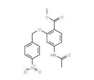 Methyl 4-(acetylamino)-2-[(4-nitrobenzyl)oxy]-benzenecarboxylate - chemical structure image