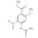 Methyl 4-(acetylamino)-2-methoxy-5-nitrobenzoate (CAS 4093-41-8) - chemical structure image