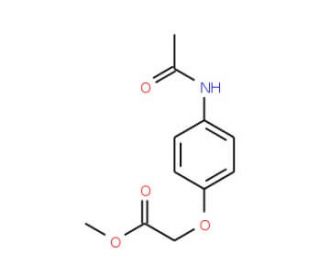 methyl [4-(acetylamino)phenoxy]acetate - chemical structure image