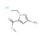 Methyl 4-amino-1-ethyl pyrrole-2-carboxylate hydrochloride - chemical structure image