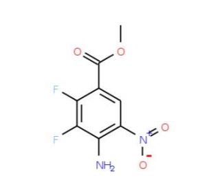 Methyl 4-Amino-2,3-difluoro-5-nitrobenzoate (CAS 284030-58-6) - chemical structure image