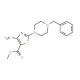 Methyl 4-amino-2-(4-benzylpiperazino)-1,3-thiazole-5-carboxylate - chemical structure image
