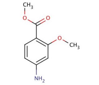 Methyl 4-amino-2-methoxybenzoate (CAS 27492-84-8) - chemical structure image