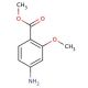 Methyl 4-amino-2-methoxybenzoate (CAS 27492-84-8) - chemical structure image