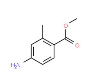 Methyl 4-amino-2-methylbenzoate (CAS 6933-47-7) - chemical structure image