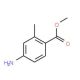 Methyl 4-amino-2-methylbenzoate (CAS 6933-47-7) - chemical structure image