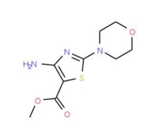 methyl 4-amino-2-(morpholin-4-yl)-1,3-thiazole-5-carboxylate (CAS 99967-78-9) - chemical structure image