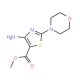 methyl 4-amino-2-(morpholin-4-yl)-1,3-thiazole-5-carboxylate (CAS 99967-78-9) - chemical structure image
