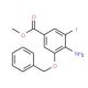 Methyl 4-amino-3-(benzyloxy)-5-iodobenzenecarboxylate - chemical structure image