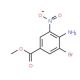 Methyl 4-amino-3-bromo-5-nitrobenzenecarboxylate (CAS 105655-17-2) - chemical structure image