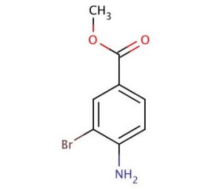 Methyl 4-amino-3-bromobenzoate (CAS 106896-49-5) - chemical structure image