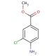 Methyl 4-amino-3-chlorobenzoate (CAS 84228-44-4) - chemical structure image