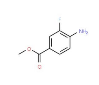 Methyl 4-amino-3-fluorobenzenecarboxylate (CAS 185629-32-7) - chemical structure image