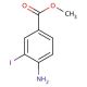 Methyl 4-amino-3-iodobenzoate (CAS 19718-49-1) - chemical structure image
