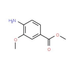 Methyl 4-amino-3-methoxybenzoate (CAS 41608-64-4) - chemical structure image