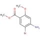 Methyl 4-amino-5-bromo-2-methoxybenzenecarboxylate (CAS 111049-68-4) - chemical structure image