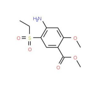 Methyl 4-amino-5-(ethylsulphonyl)-2-methoxybenzoate (CAS 80036-89-1) - chemical structure image