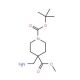 Methyl 4-aminomethyl-1-Boc-piperidine-4-carboxylate (CAS 362703-35-3) - chemical structure image