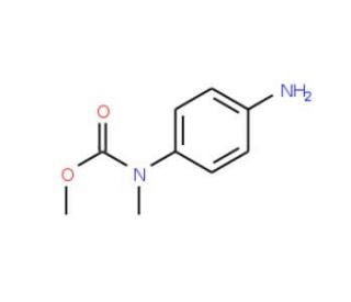 methyl 4-aminophenyl(methyl)carbamate (CAS 10252-00-3) - chemical structure image