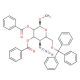 Methyl 4-Azido-2,3-di-O-benzoyl-4-deoxy-6-O-trityl-α-D-glucopyranoside 的分子结构, CAS编号: 26511-50-2 Methyl 4-Azido-2,3-di-O-benzoyl-4-deoxy-6-O-trityl-α-D-glucopyranoside (CAS 26511-50-2) - chemical structure image
